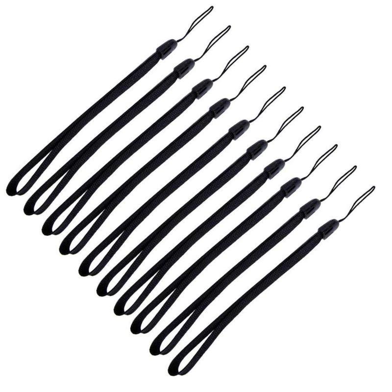 Camera Wrist Strap - 10/20 stuks: zwarte polsband voor selfies,