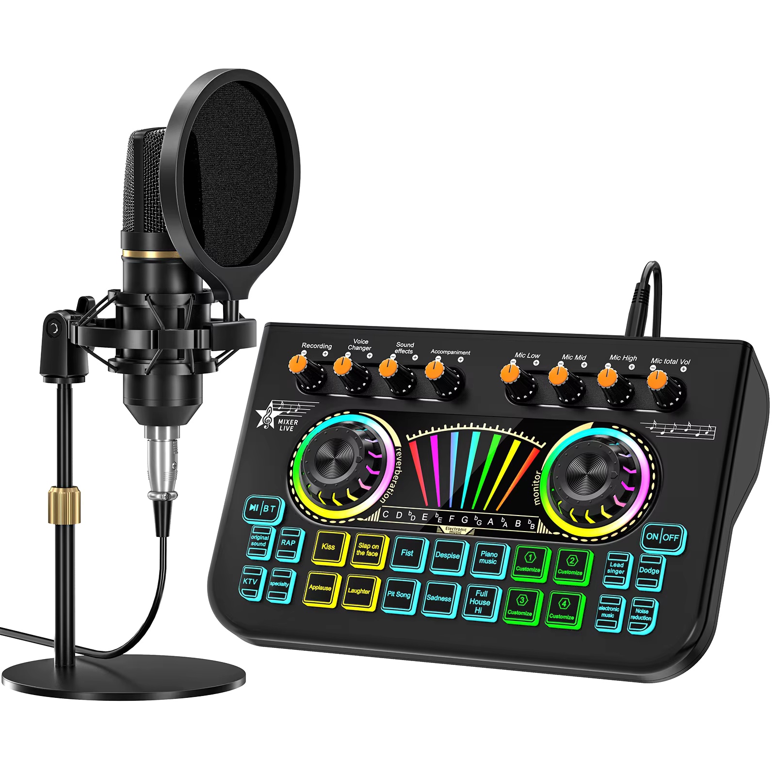 Photography Prompt - Tenlamp X3 BM800 Podcast Microfoon Bundelset