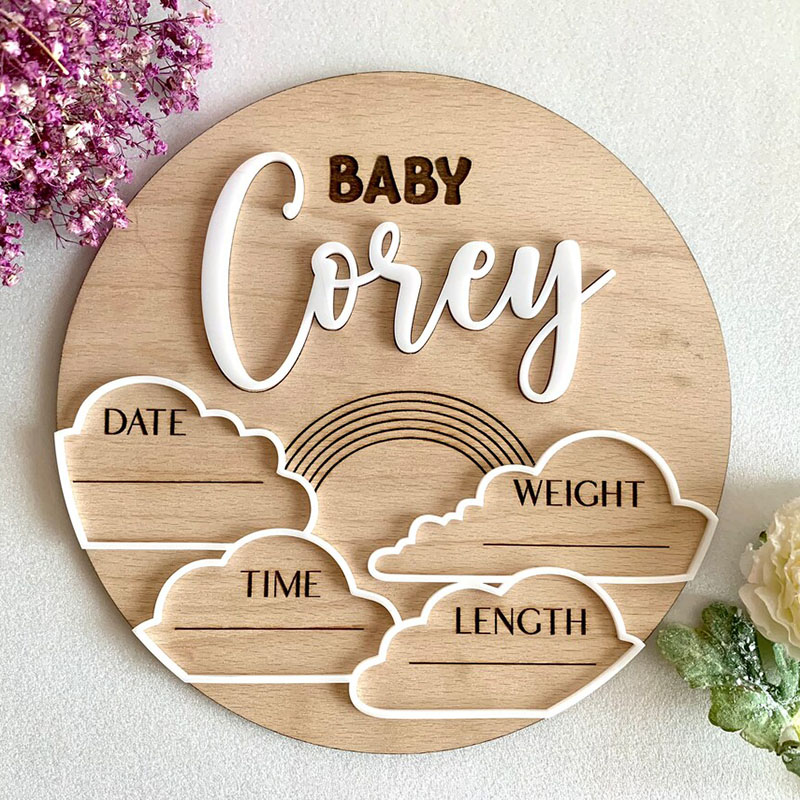 Aangepaste Baby Naam Aankondig - Photography Prompt recensie en prijs
