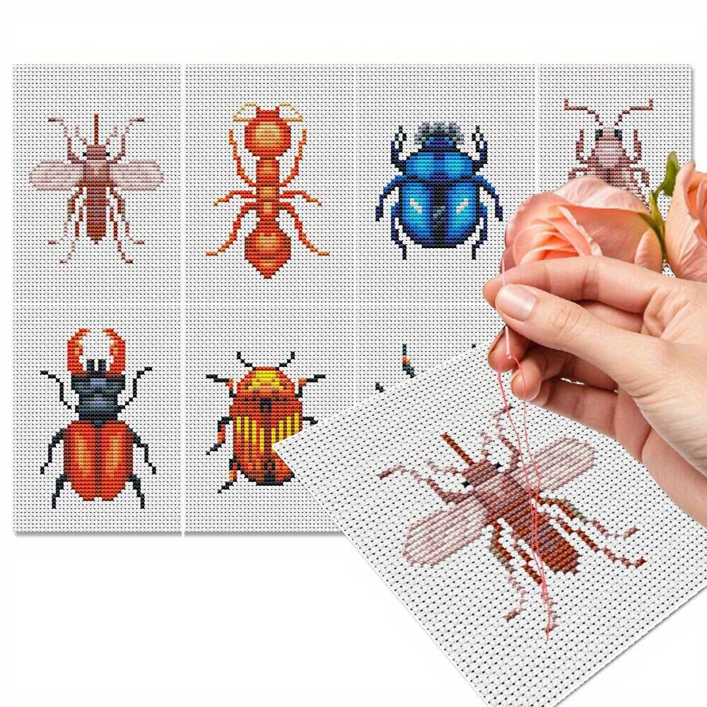 8 stuks insect kruissteek bord - Photography Geometry recensie en prijs