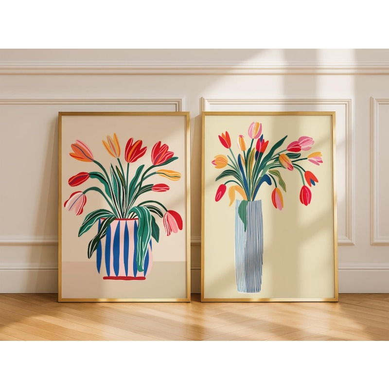 2 stuks tulpbloemen canvas kun - Photography Design recensie en prijs